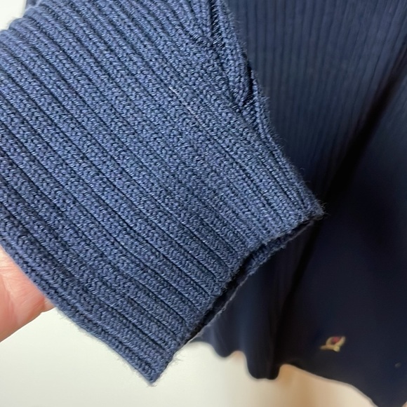 𝅺TOMMY Hilfiger NWT Men’s Sweater, Size LG., Navy Blue - Picture 6 of 10